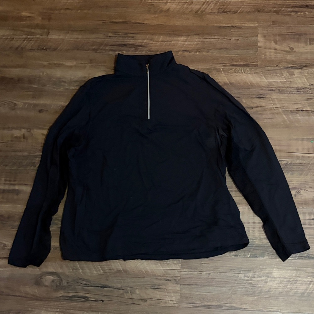 Black Quarter-Zip Pullover